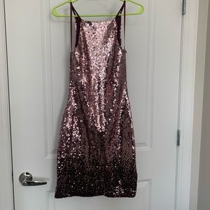 Ombré sequin mini dress